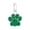 Dark Green, variant on Personalized Glitter Dog Paw Print Keychain, Custom Engraved Pet Pendant, Colorful Epoxy Droplet Design, Cute Accessory For Pet Lovers, Lightweight Zinc Alloy Charm(1Inch,Black)