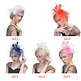 thumbnail image 2 of maskred 1/2/3/5 Femmes Fleur Chapeau Haut de Forme Fascinator Épingle à Cheveux Mariage Fête Cheveux Clip Décor Rouge 1 Pc, 2 of 6