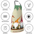 thumbnail image 5 of Naloa Christmas Card With Gnomes Apron Kitchen Aprons with Pockets for Women Men Chef, 5 of 8