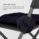 thumbnail image 3 of 4-Piece 40x40cm Blue Dining Chair Cushion Set with Tie-Straps, 3 of 5