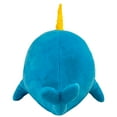 thumbnail image 4 of Bleacher Creatures Narwhal 6" Kuricha Sitting Plush, 4 of 7