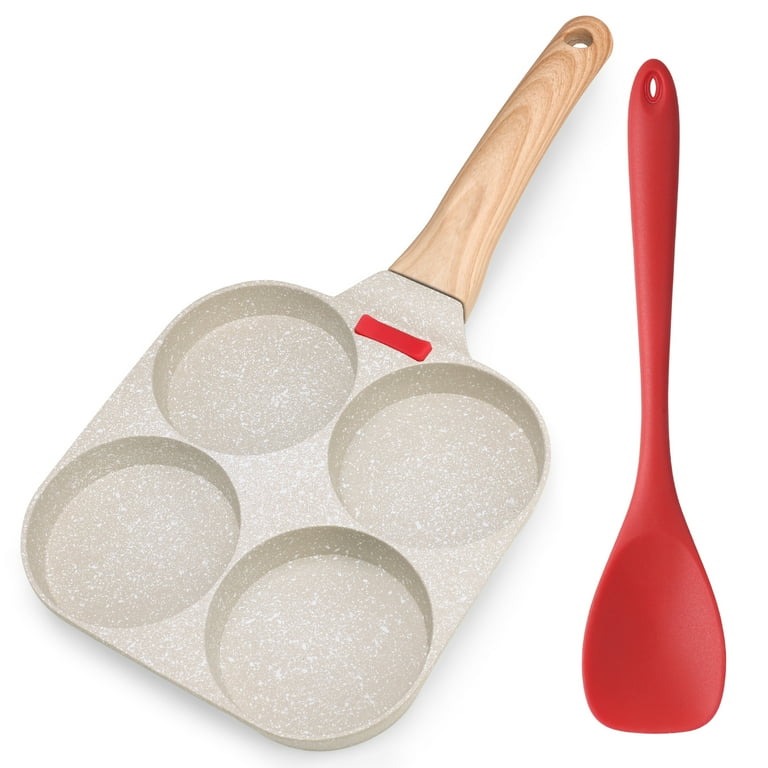 Luiisis 4-Cup Nonstick Egg Frying Pan with Spatula photo 1