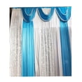 thumbnail image 2 of INTBUYING Drapes Swag Silk Fabric Decoration Blue 3 Fold Wedding Stage Backdrop Partys, 2 of 3