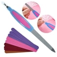 thumbnail image 2 of Paquete Con 12 Limas Para Uñas Y Quita Cuticula De Acero, 2 of 7