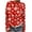 Red, variant on Womens Sweatshirts Christmas Printed Sweatshirt Long Sleeved Winter Loose Top Knitted Round Neck Sweatshirt Red M