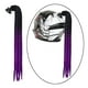 thumbnail image 5 of Casco de motocicleta Dreadlocks mujeres hombres casco Dreadlocks Cola Motocross casco Punk decoración de cabello - Negro púrpura Negro Morado shamjiam Pelo de la peluca de cola de caballo, 5 of 7