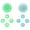 Green & Blue, variant on Cross D-Pad Button Caps Switch 2 Thumb Grip Caps Set, Creative Soft Joystick Covers Key Buttons Sticker Cover Caps Design for Switch 2(Colorful)