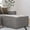 Gray, variant on Merrick Lane Modular Ottoman Footrest in Gray