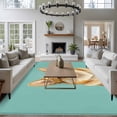thumbnail image 3 of Green Dog Area Rugs 5'x7', Washable Small Throw Rugs for Laundry Room Playroom, Funny Animals Modern Art Indoor Outdoor Rug Non-Slip Low Pile Carpet Runner Reversible Floor Mats, 3 of 8