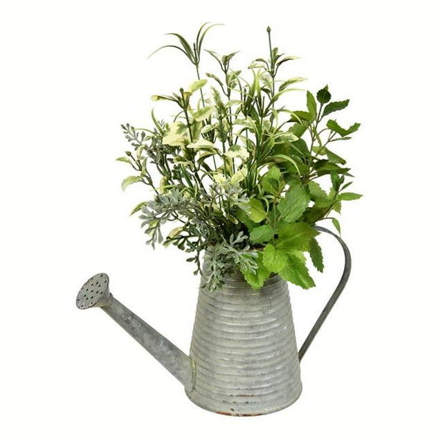 Vickerman FG191116 16.5 in. Potted Herb in Water Can