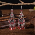 thumbnail image 1 of Pendientes de borlas de diamantes con estilo retro creativo y personalidad, pendientes de moda con forma de media luna, 1 of 6