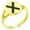 Gold, variant on Stainless Steel Niwa Samurai Crest Minimalist Oval Top Polished Statement Signet Ring
