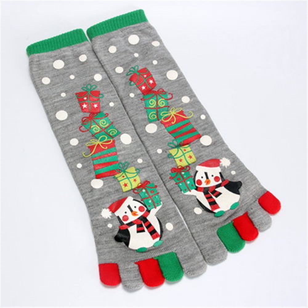 Christmas Socks Long Toe Printed Creative Cute Socks Cartoon Casual ...