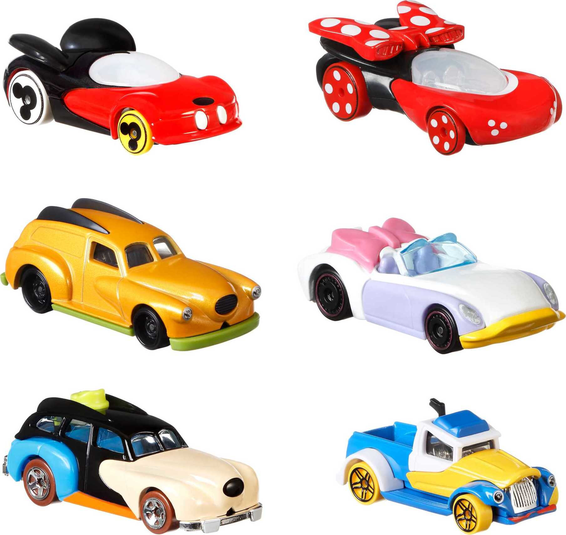 Disney100周年 ミニカー 6台セット Hot Wheels Hot Wheels Disney 100 Collector's Set, 6 Character Cars, 1