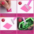 thumbnail image 5 of Diamond Art Glue and Wax for Painting, DIY Art Wax Holder Case With Glue Clay and Storage Box for Embroidery Accessories, Pink, 6 Pcs, 0.98x0.98", 5 of 8