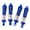 Blue, variant on RC Metal Hydraulic Pressure Spring Shock Absorber Upgrade Parts for A949 A959 A969 WPL C14 C24 C44 D90 D91 MN45 - Blue