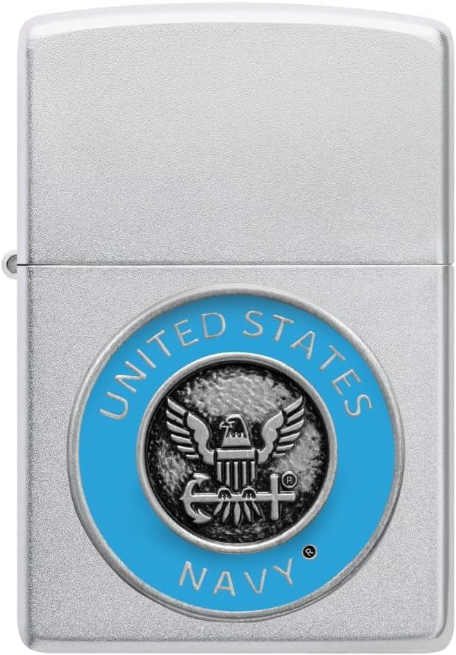 Zippo Lighter - Personalized Message Engrave United States Navy Emblem Art 48975