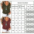 thumbnail image 3 of Women Solid Cold Shoulder Blouse T-shirt Tie Knot Loose Tops Tee, 3 of 3