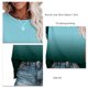 thumbnail image 3 of Camisa De Manga Corta Degradada De Mujer,Camisa Degradada De Mujer Camisa Corta De Cuello Redondo Degradada De Mujer Camiseta Degradada De Mujer Funcionamiento Suave, 3 of 4