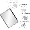 thumbnail image 2 of Baking Tray Set Of 2, Stainless Steel Oven Tray, Baking Tray Non-toxic Healthy, Mirror-smooth Rust-free, 2 of 5
