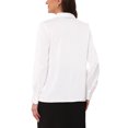 thumbnail image 3 of CAMISA DE TRABAJO CASUAL INSPIRE CHIC para mujeres, con puños de botón y cuello, camisas y blusas de oficina de moda otoñal L Blanca, 3 of 6