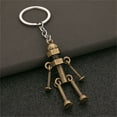 thumbnail image 1 of Mechanical Robot Keychain Movable Joint Screw Car Design Key Holder For Men Backpack Wallet Pendant, 1 of 6