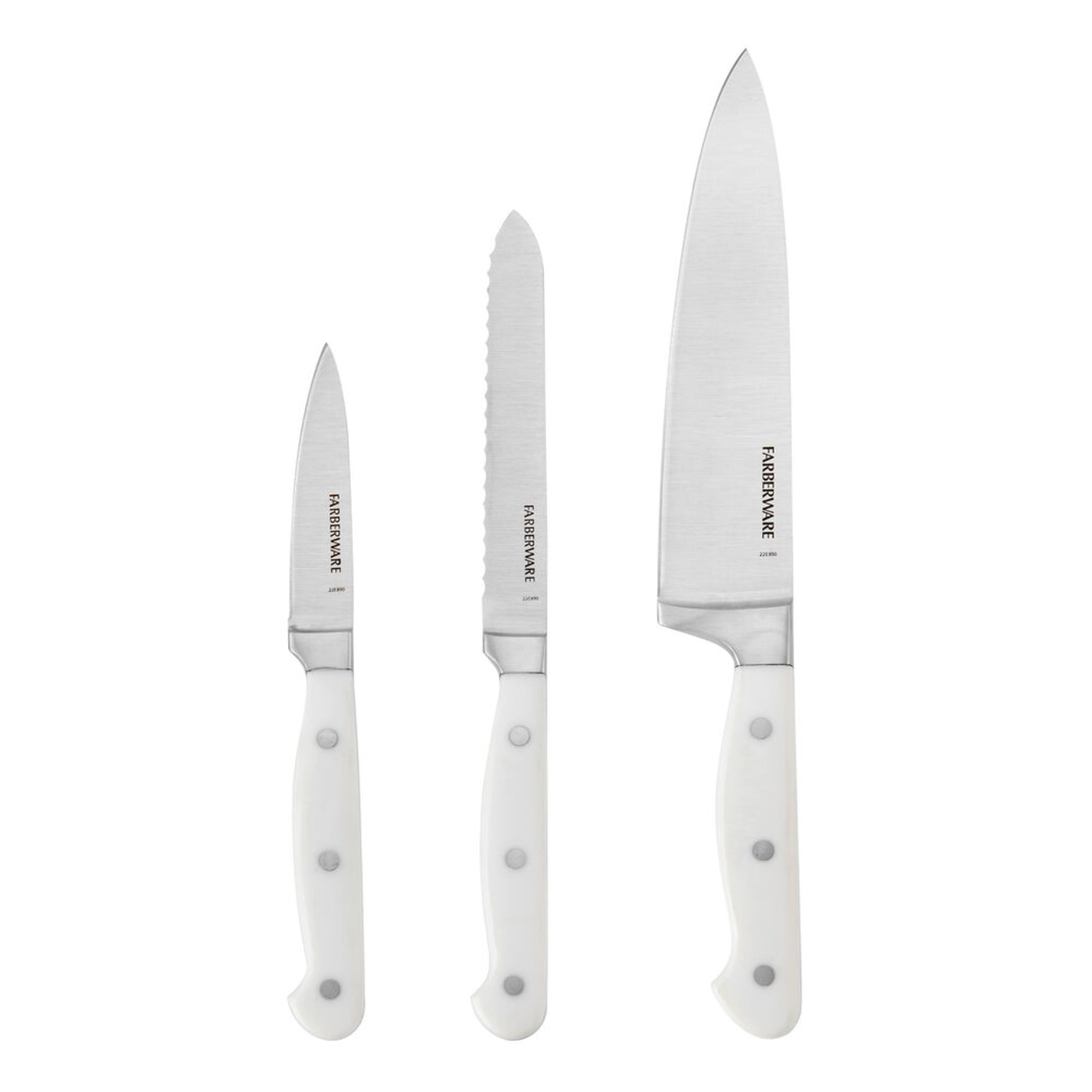 Farberware Professional 3Piece Triple Rivet Chef Knife Set