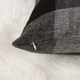 thumbnail image 7 of Unique Bargains 2-Pack Checks Pattern Decorative Throw Pillow Covers Dark Gray 22" x 22", 7 of 7