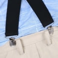 thumbnail image 4 of Suspenders For Men Solid Color Adjustable Braces X Back Shoulder Straps - 3.5 Cm Width, 4 of 8