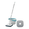 thumbnail image 1 of Lipstore Mop and Bucket Set Flat Head Dust Mops Stainless Degree Rotating Microfiber Mops with 2 Mop Pads, 1 of 8