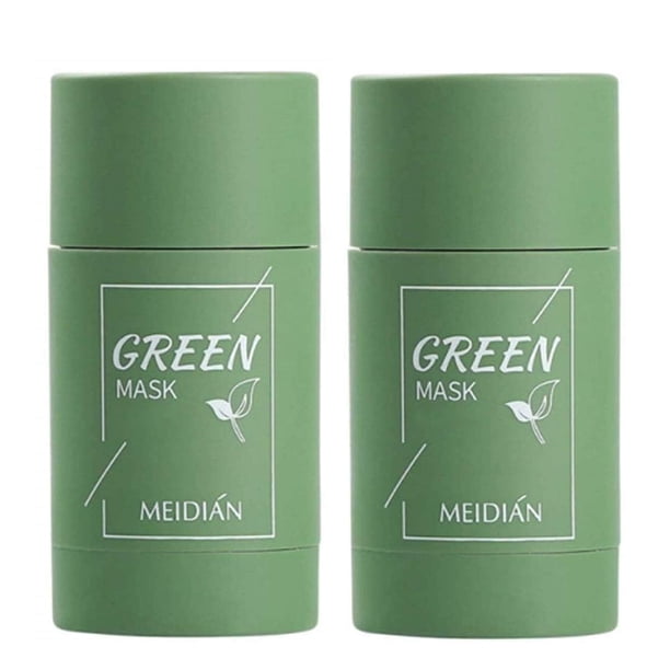 Bastón de Mascarilla Facial MISEDI con Extracto de Té Verde para Limpieza Profunda de Poros 2 unidades
