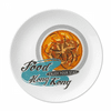 Hong Kong Shark's Fin Soup China Plate Decorative Porcelain Salver Tableware Dinner Dish