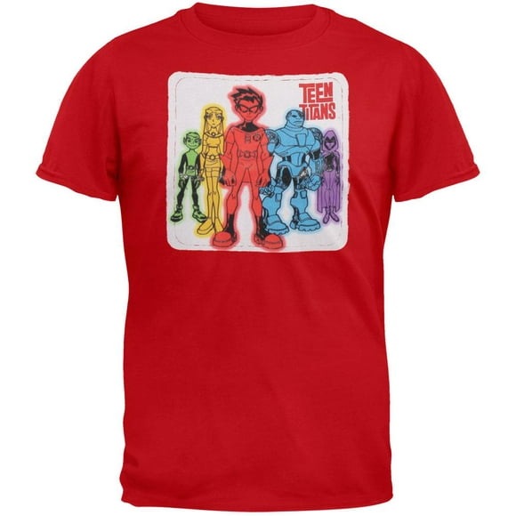 Teen Titans - Héros Patch Jeune T-Shirt