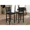 thumbnail image 4 of Baxton Studio Aries Dark Brown Modern Bar Stool with Nail Head Trim (Set of 2), 4 of 4