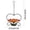 Orange, variant on Hanging Bird Feeder for Outdoor - Flower Bird Water Bowl with Heart Shape Hanging Circle, Bird Feeders for Outside, Garden, Lawn Yard Decor (1PC, Orange)