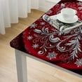 thumbnail image 4 of nygtbtfer Christmas Tablecloth , Red Washable Table Cover for Party Picnic Dinner Decor, 4 of 7