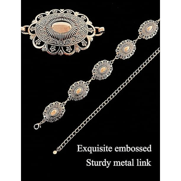 Cinturónes Vaquero Mujer Cinto Metal De Cadena Para Vestidos