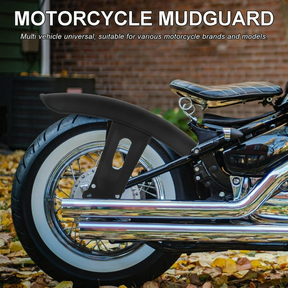 unbranded Guardabarros Frontal Y Trasero Para Motocicleta Negro Color Resistente Para Uso Universal