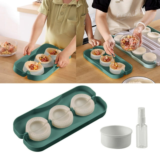 Machine à Raviolis Automatique avec Bouteille Vaporisateur et Peau, Presse Manuelle pour Raviolis, Machine à Raviolis Applicable, Ensemble de Pâte Aromatique pour Raviolis, Rallonge de Cuisson, Rouleau à Raviolis 6 Po, Épingle, Autocollants pour Tarte à la Main, Pot d'Automne