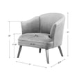 thumbnail image 3 of Uttermost Conroy Wood and Fabric Accent Chair in Olive and Dark Walnut, 3 of 8