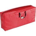 thumbnail image 1 of Sac de Rangement pour Arbre de Noël pour Arbre de 4,4 Pi - Imperméable, Durable, à Fermeture Éclair avec Poignées de Transport, Protège contre la Poussière et l'Humidité, Rouge, Rangement, 1 of 9