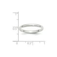 thumbnail image 2 of 14k White Gold 2.5mm Half Round Band Size 6 Ring, 2 of 2