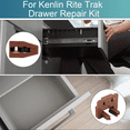 thumbnail image 3 of 6 Sets Drawer Guide Kit, Drawer Parts Drawer Slide Track Guide Repair Kit Dresser Drawer Center Mount Drawer Slides, 3 of 6