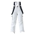 thumbnail image 6 of SRZYMJ Mens Canvas Work Pants Men's Solid Color Windproof Winter Outdoor Warm Thickened Double Shoulder Ski Sport Comfort Trousers with, 6 of 6