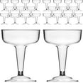 DecorRack 24 Crystal-Like Disposable Plastic Cocktail Glasses, 8 oz ...