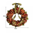 thumbnail image 2 of Fall Wreaths for Front Door, 15.7” Hydrangea Wreath for Wall Window Party Wedding Decor Indoor Outdoor, Artificial Fall Door Wreath for Thanksgiving Decorations, 2 of 10