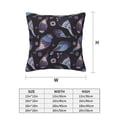thumbnail image 2 of Throw Pillow Covers, Jellyfish Tentacle Soft Square Pillow Cases with Invisible Zipper for Couch Bed Sofa, Farmhouse Fall Home Decor 18"x18", 2 of 7