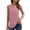 Pink, variant on Njoeus Women's Button V-Neck Tank Tops, Womens Casual Sleeveless Ribbed Shirts Tunic Tops Summer Loose Dressy Blouse Long Tees S-XXL