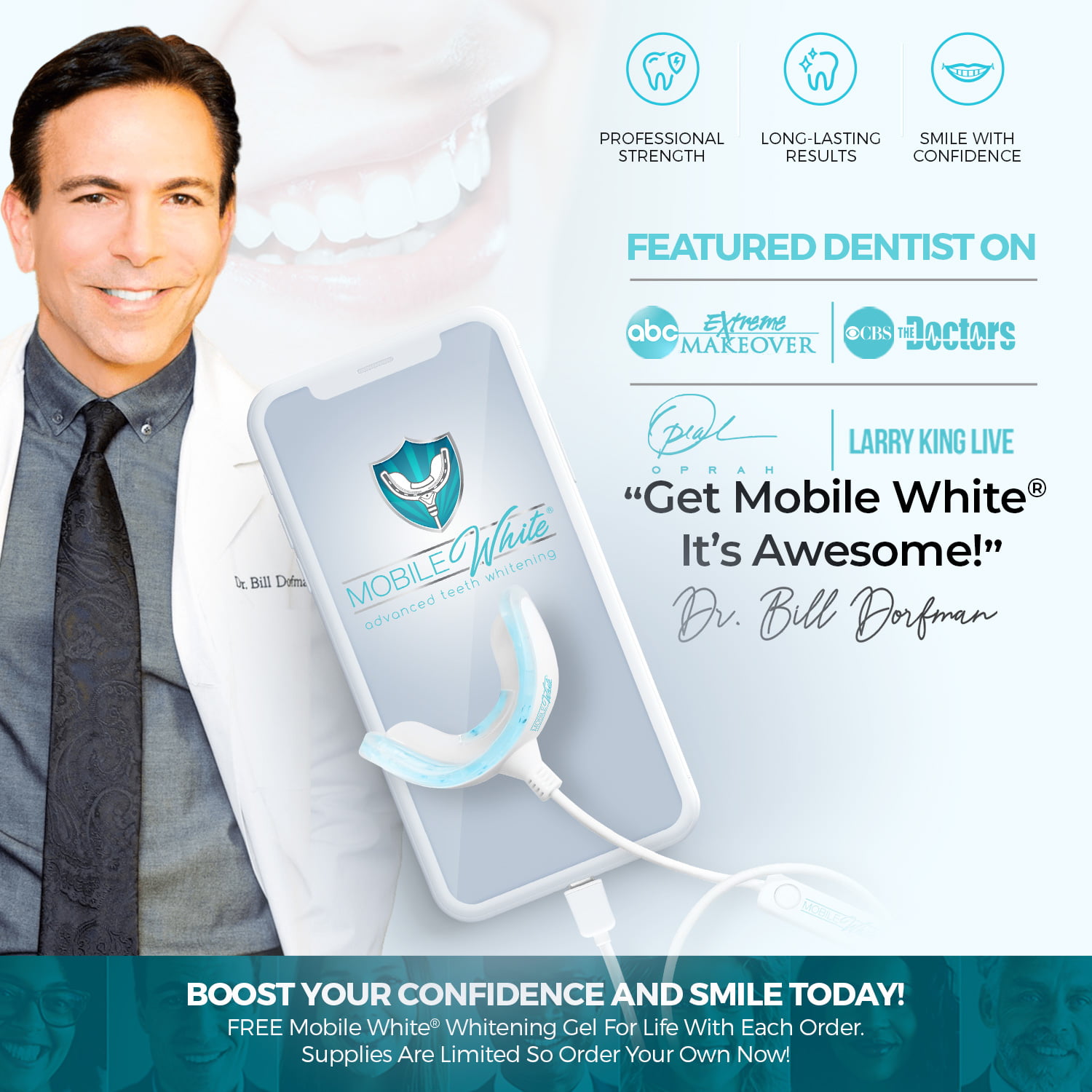 Mobile White Advanced Teeth Whitening Kit | Walmart Canada