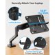 thumbnail image 5 of Soporte para laptop MOUNTUP 2 en 1 con brazo ajustable para laptop de 17", 5 of 8